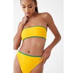 NWOT |bandeau high waist bikini